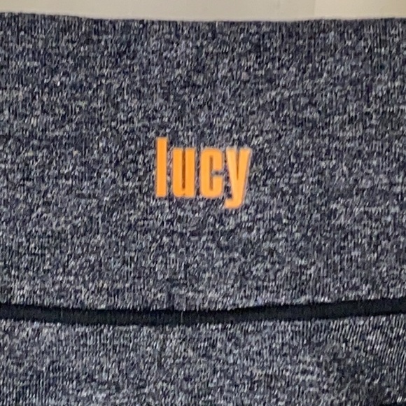 LUCY POWERMAX S Dark Gray Heathered Leggings - Picture 7 of 7